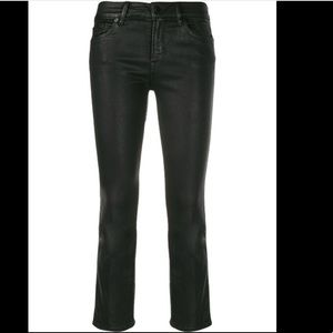 Bleach pleather pants